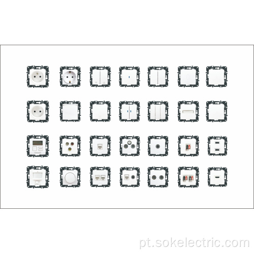 Interruptor de luz de pólo duplo 250V 20A 8,6 cm